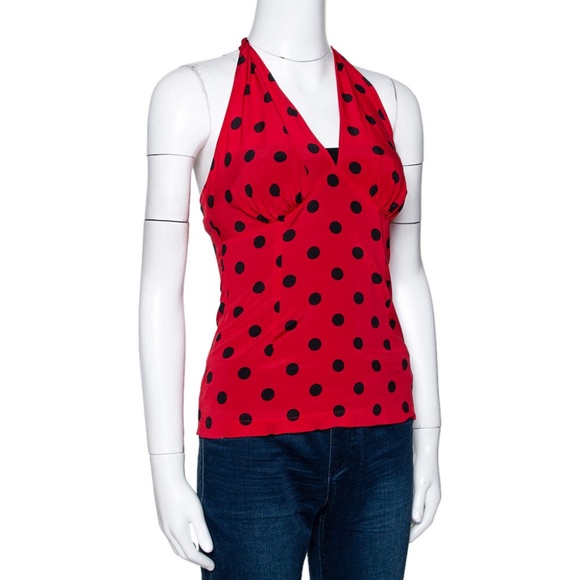 Dolce and Gabbana stretch silk halter sz 38 - Picture 9 of 9